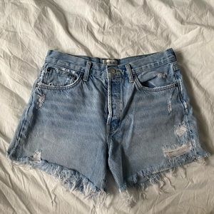 Agolde Parker Long Jean Short